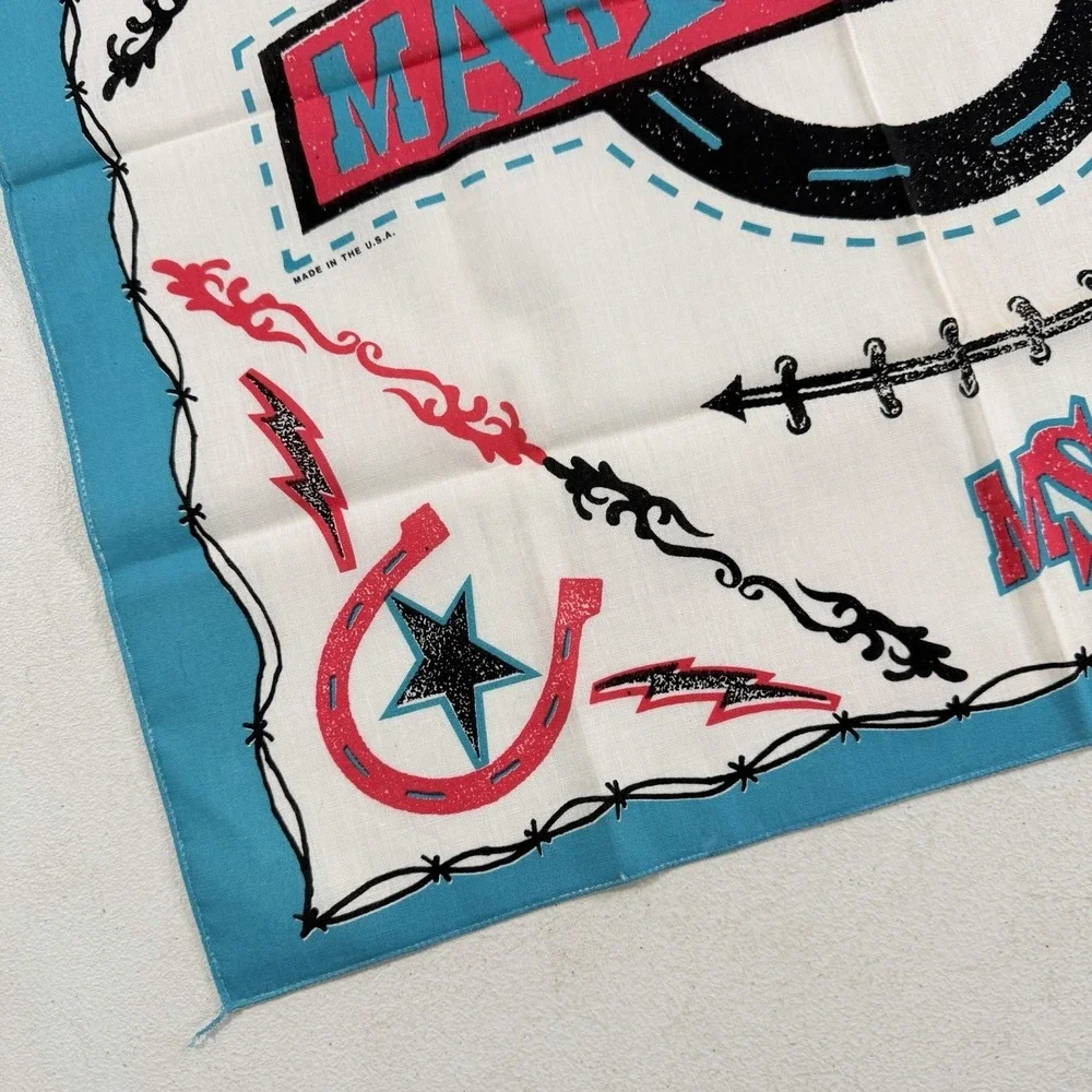 Vintage Marty Stuart 1992 Country Music Bandana Scarf 21